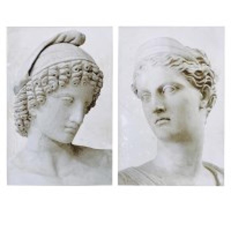 Set of 2 Classical Bust Pictures