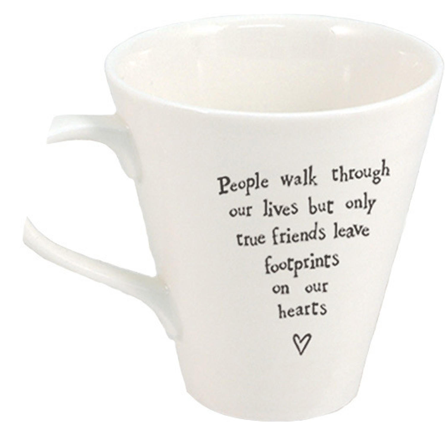 East of India - Boxed porcelain mug - People walk through our lives
