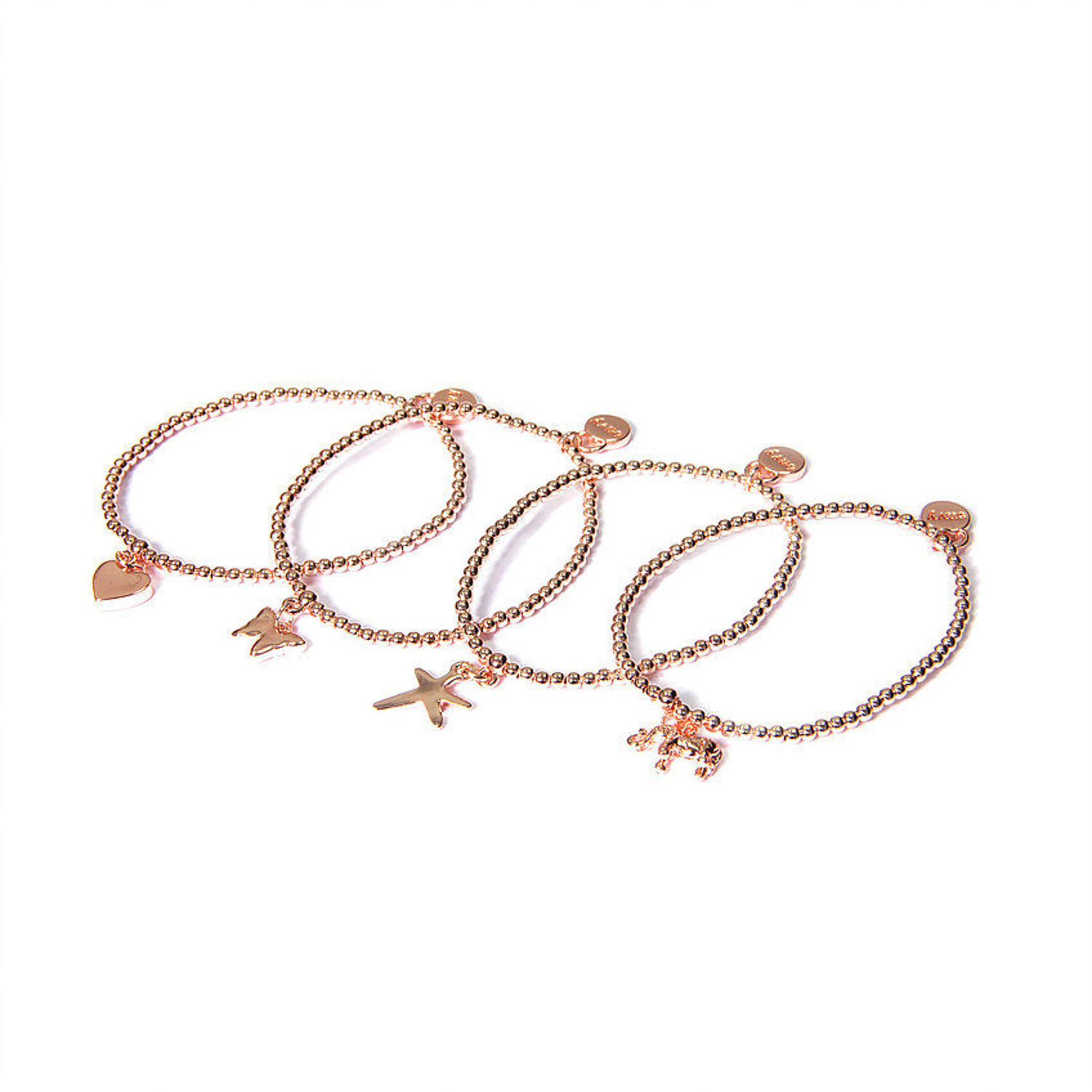 Envy - Multi strand rose gold symbols bracelet