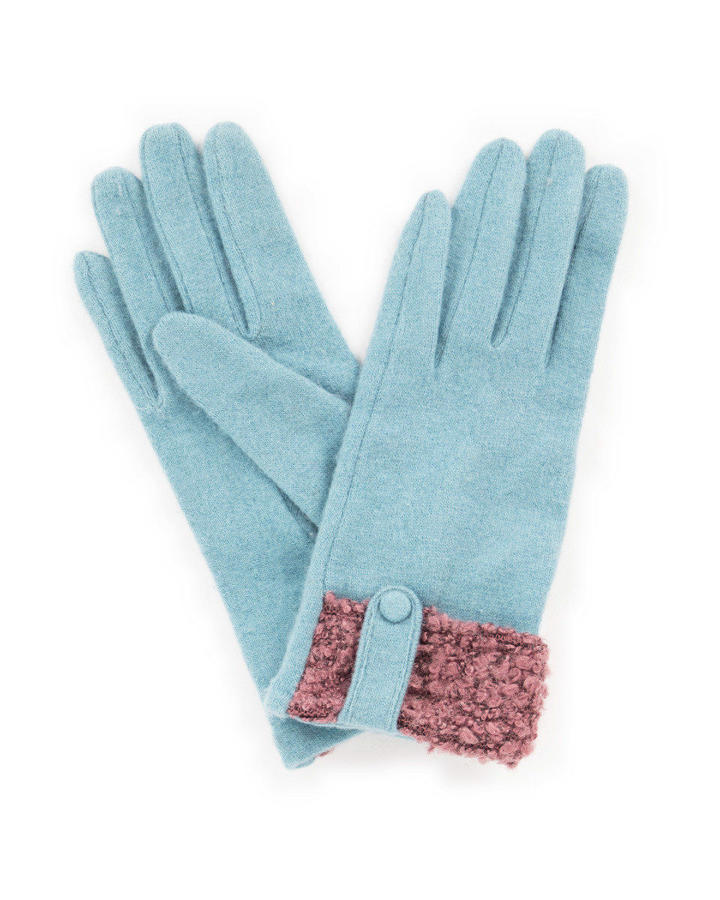 Powder - Monica wool gloves in Ice - One size