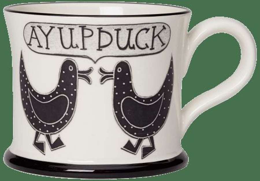 Moorland pottery - mug - Ay up duck