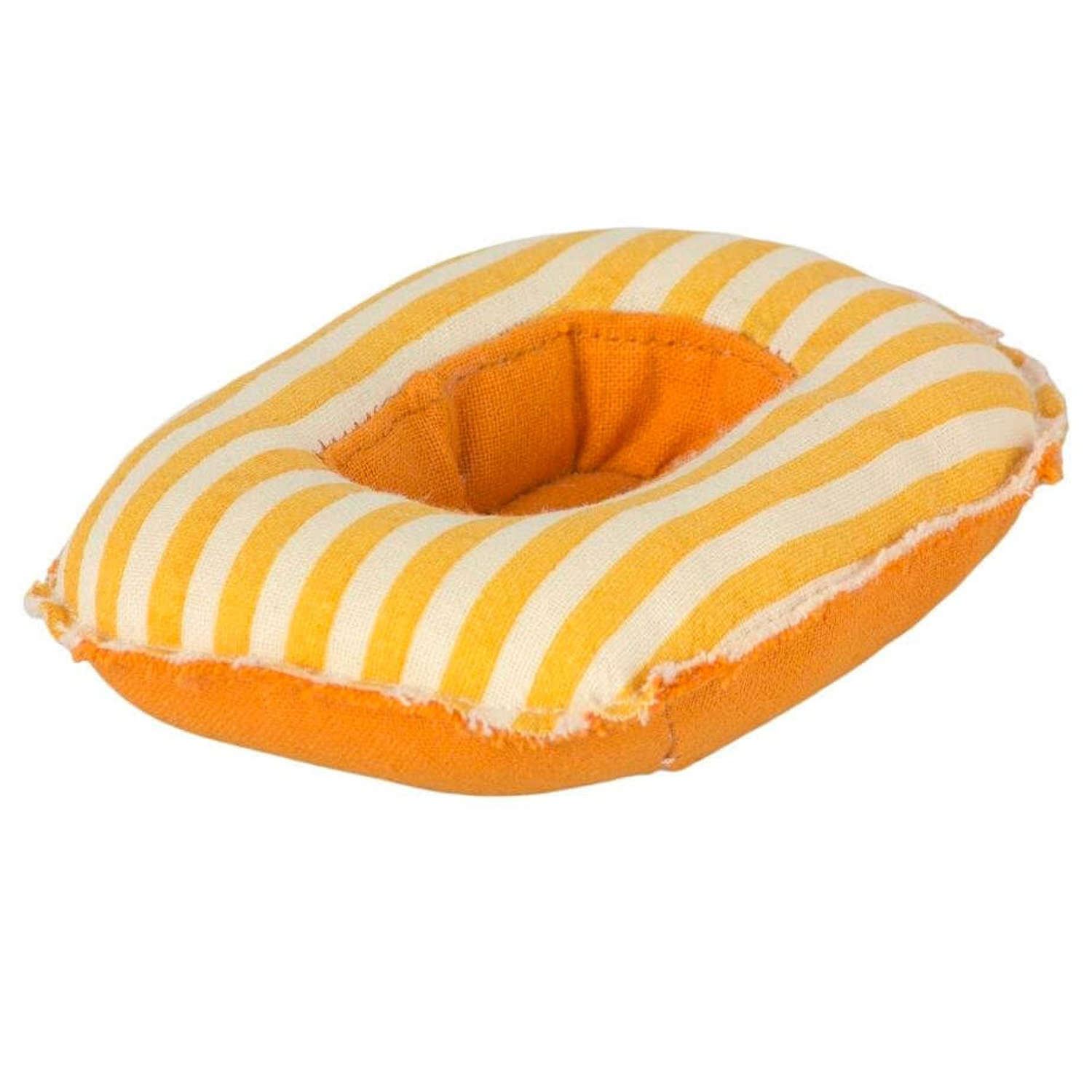 Maileg  Rubber boat -yellow stripe- use at the beach, not waterproof