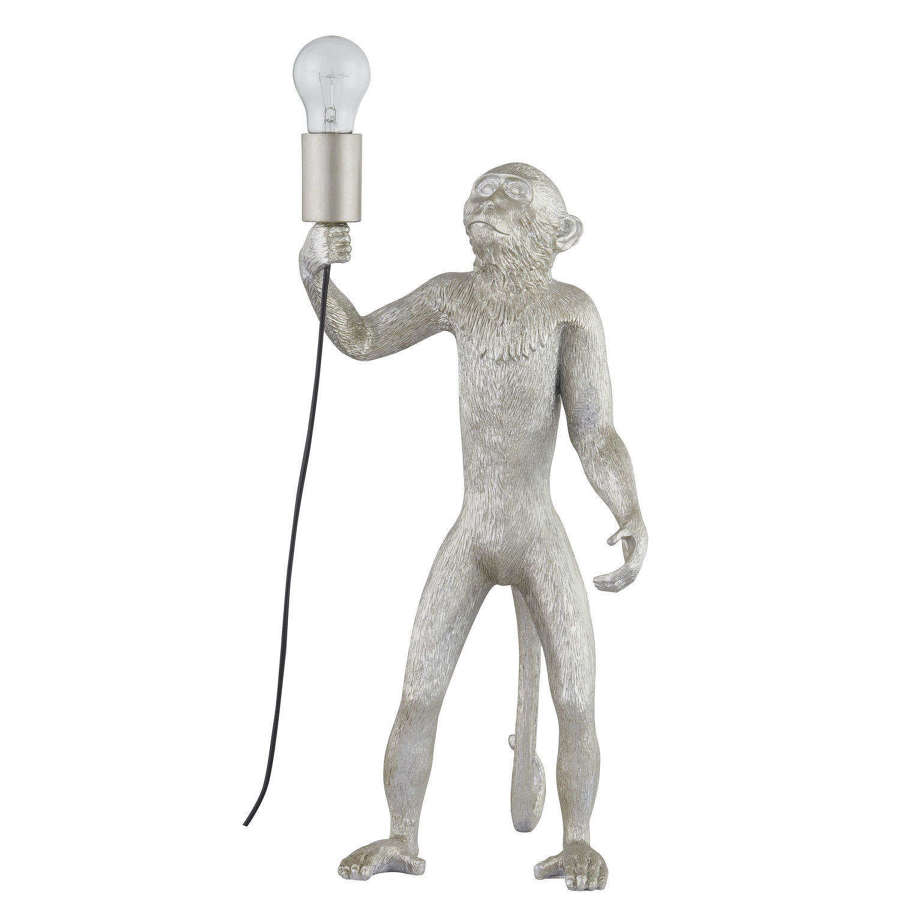 Chip the Monkey Silver Table Lamp  Ref-21458