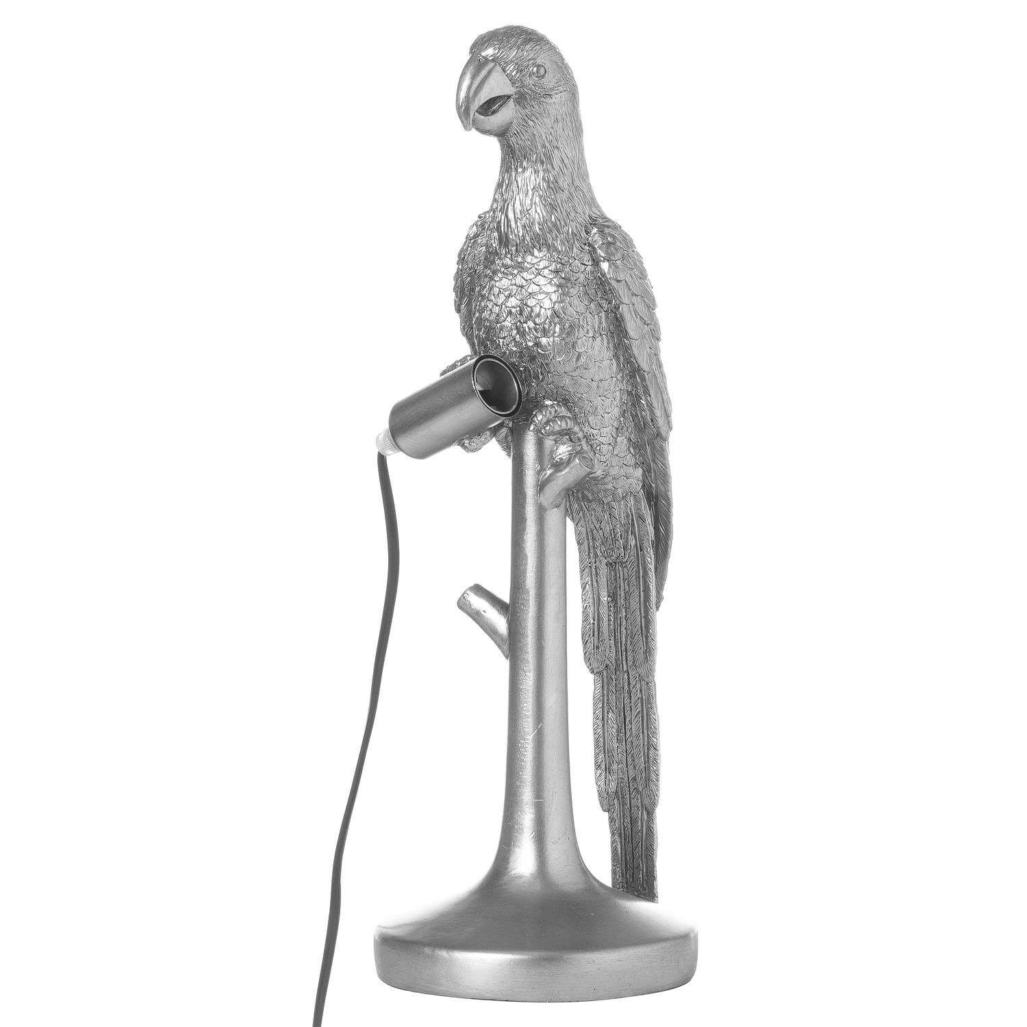 Percy the Parrot Silver Table Lamp  Ref-21664