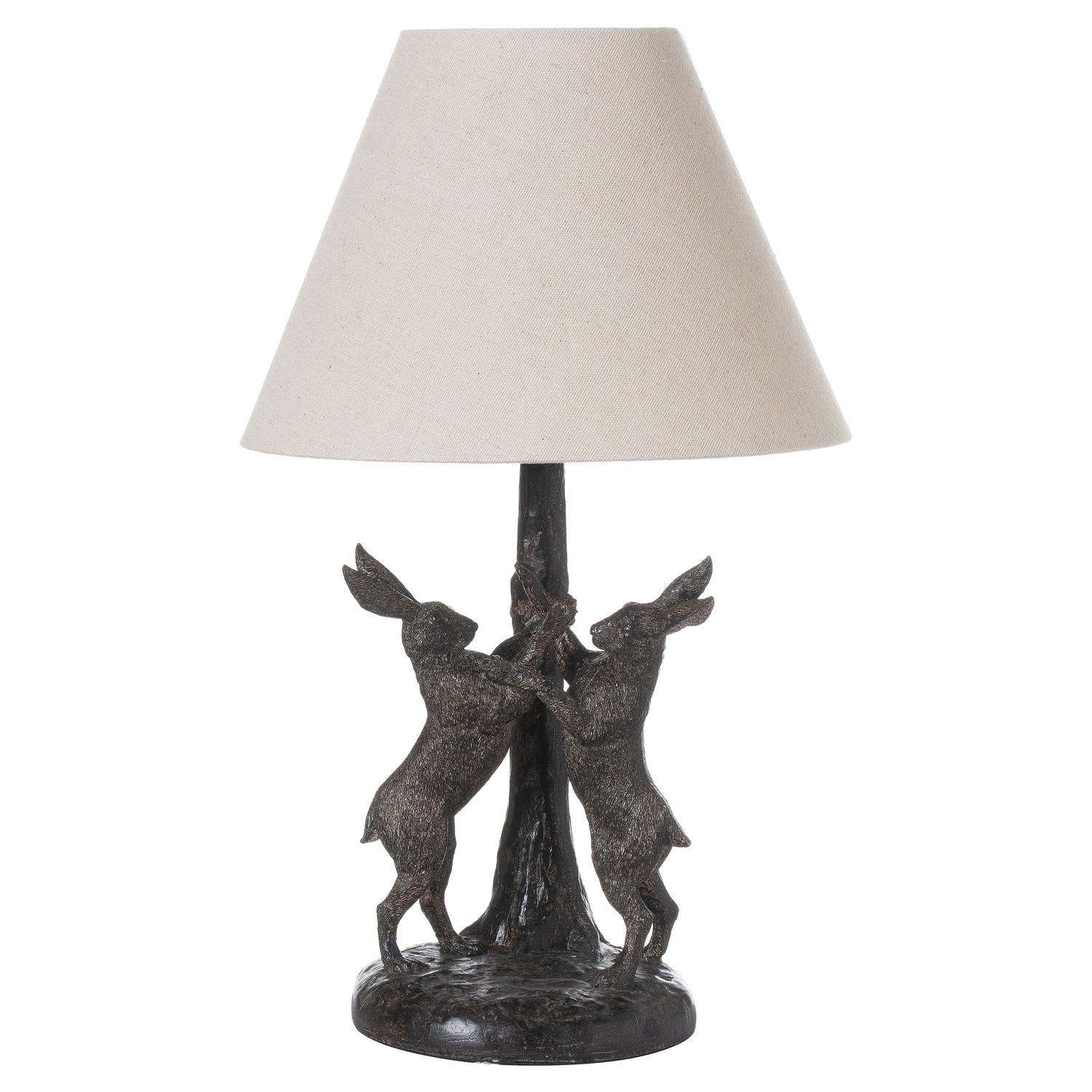 Marching Hares Lamp with Linen Shade  Ref-21454