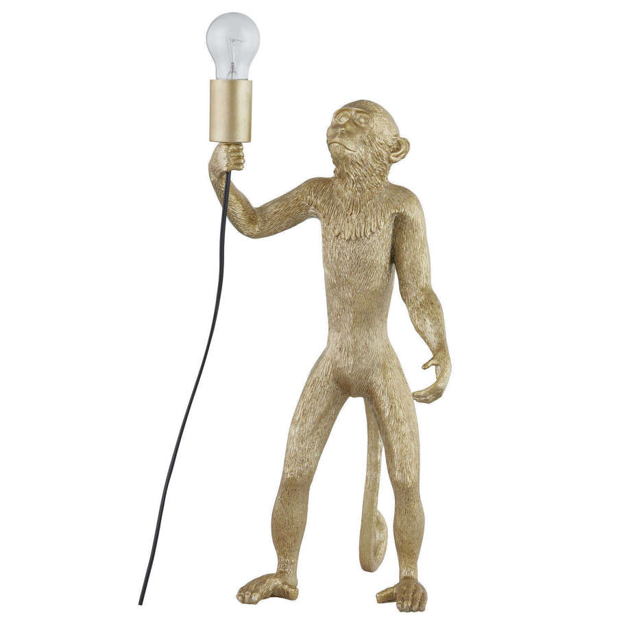Chip the Monkey Gold Table Lamp  Ref-21457