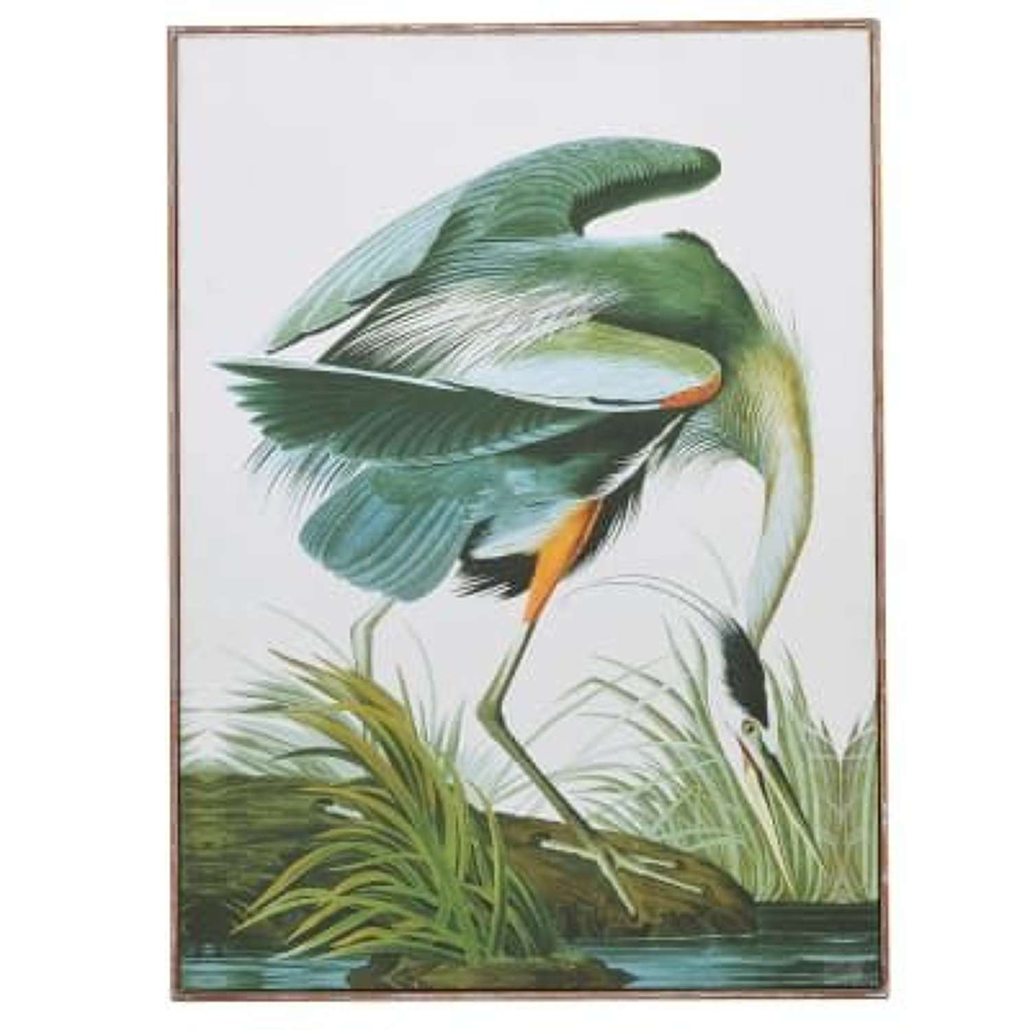 Large Green Tropical Crane Picture. Ref RJC113