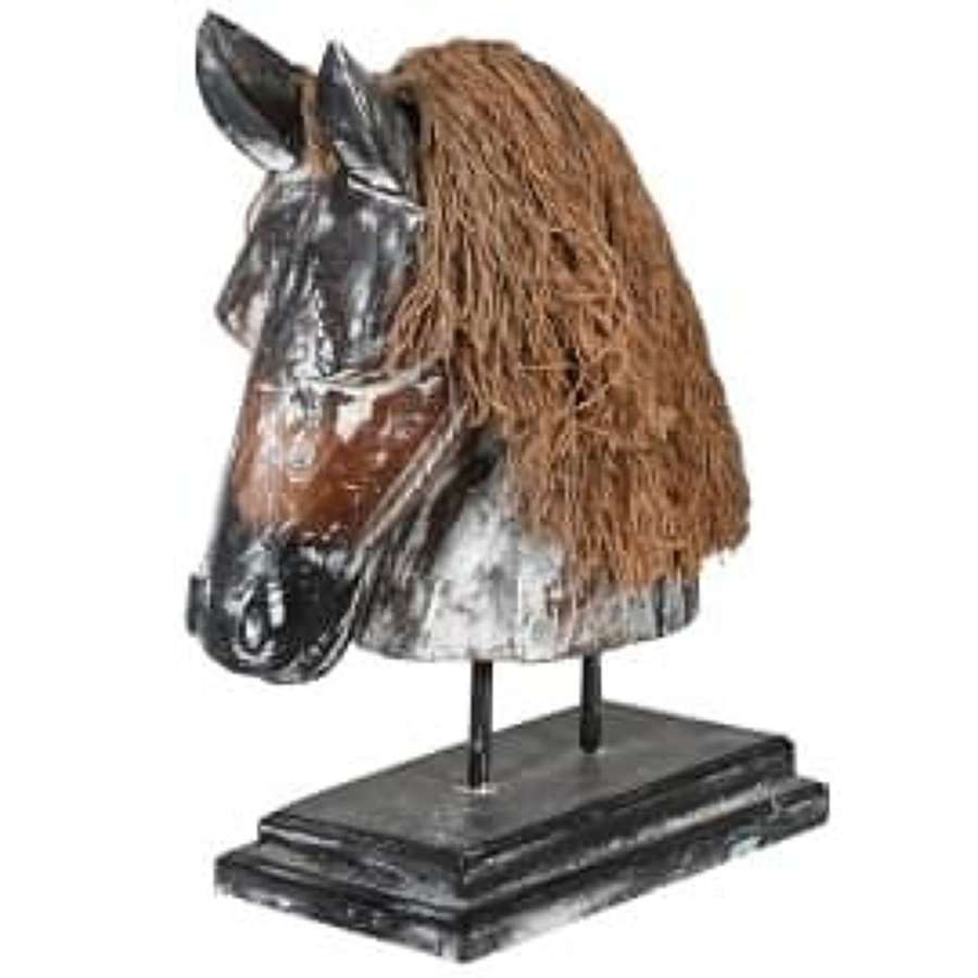 Wooden Horse Head Deco. Ref HEN2573