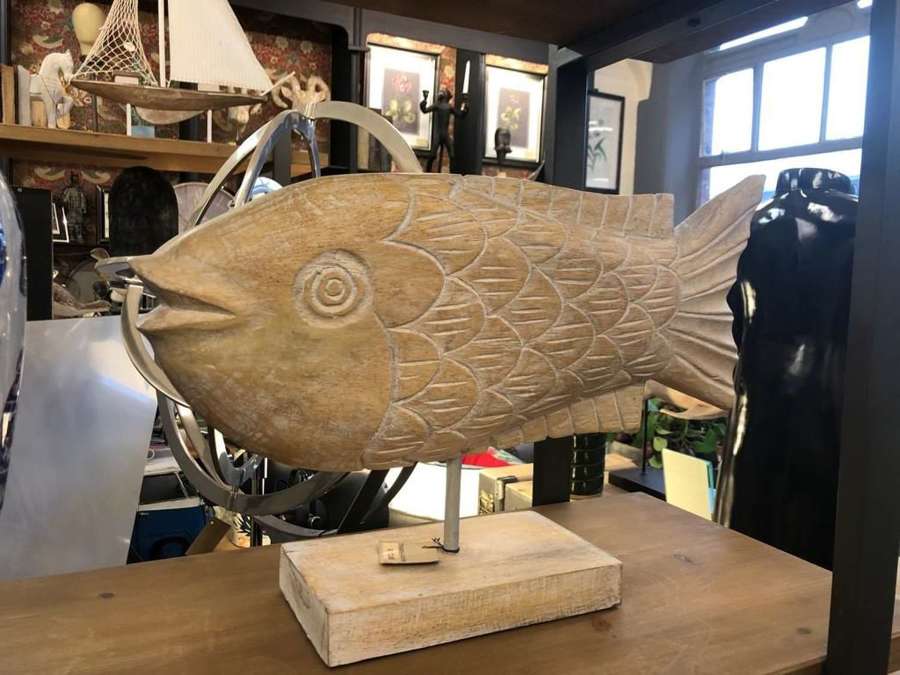 Wooden Fish Deco