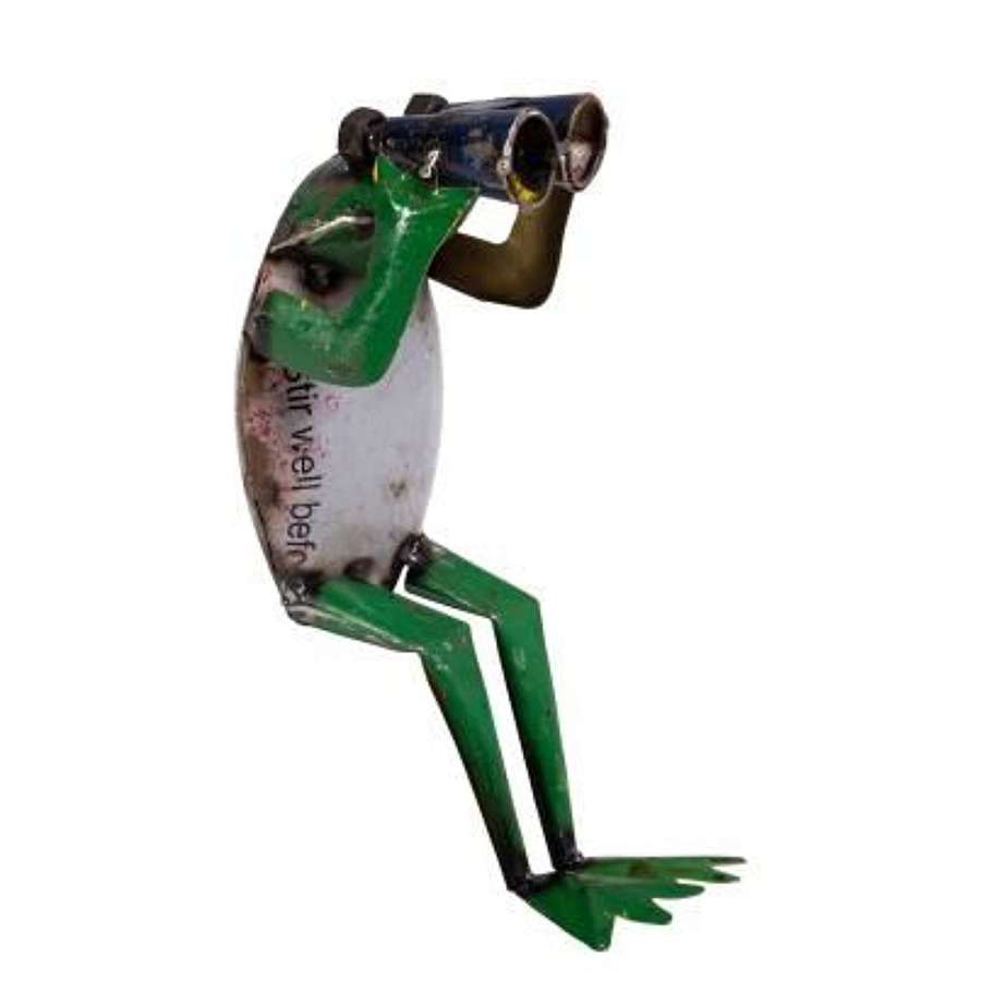 Recycled Iron Frog with Bioscope. Ref MH-6027