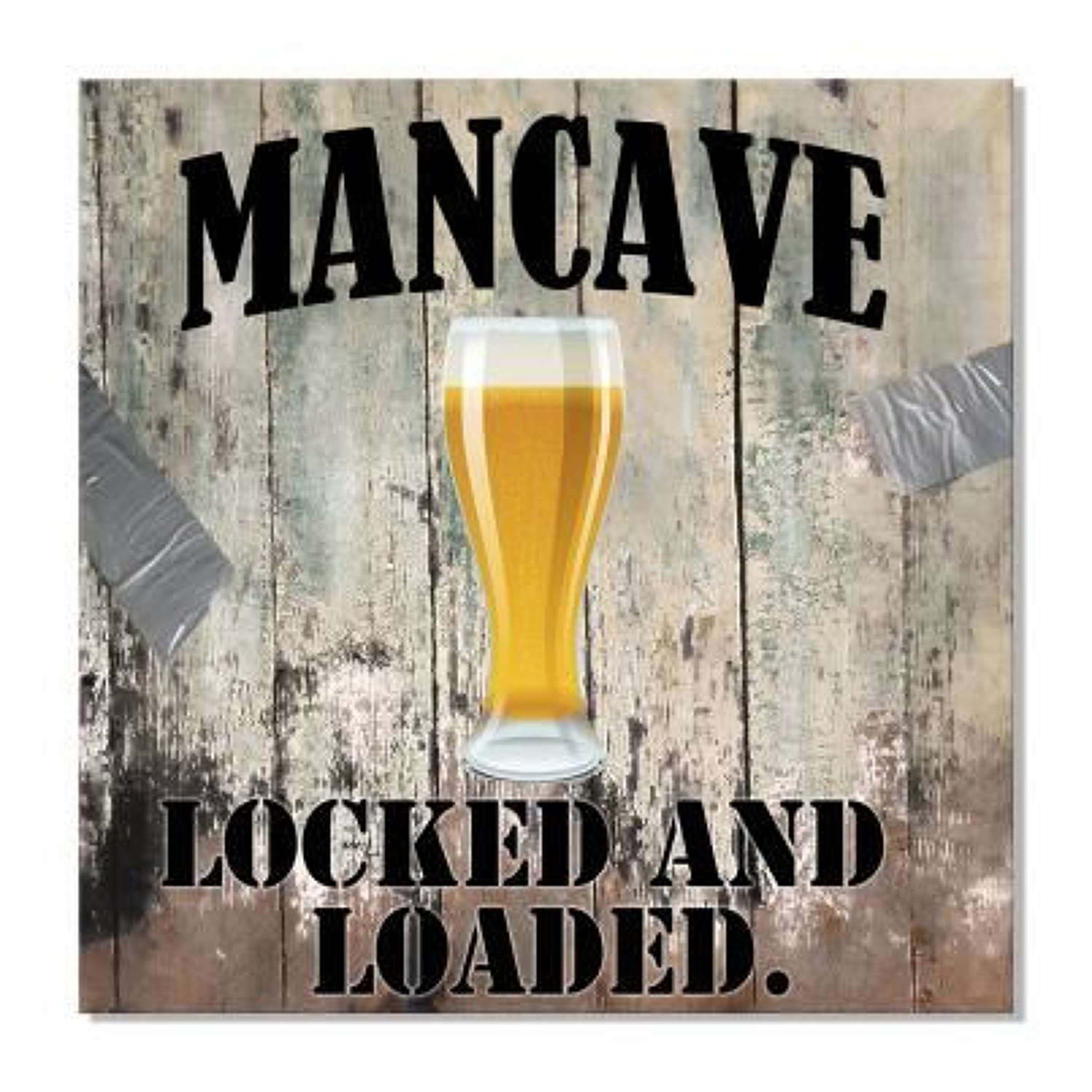 Hand Painted Man Cave Beer Canvas. Ref SWA02