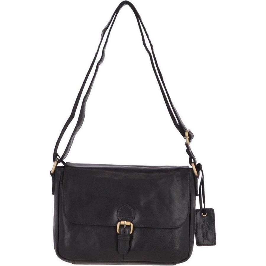 Leather Handbag Black G-22