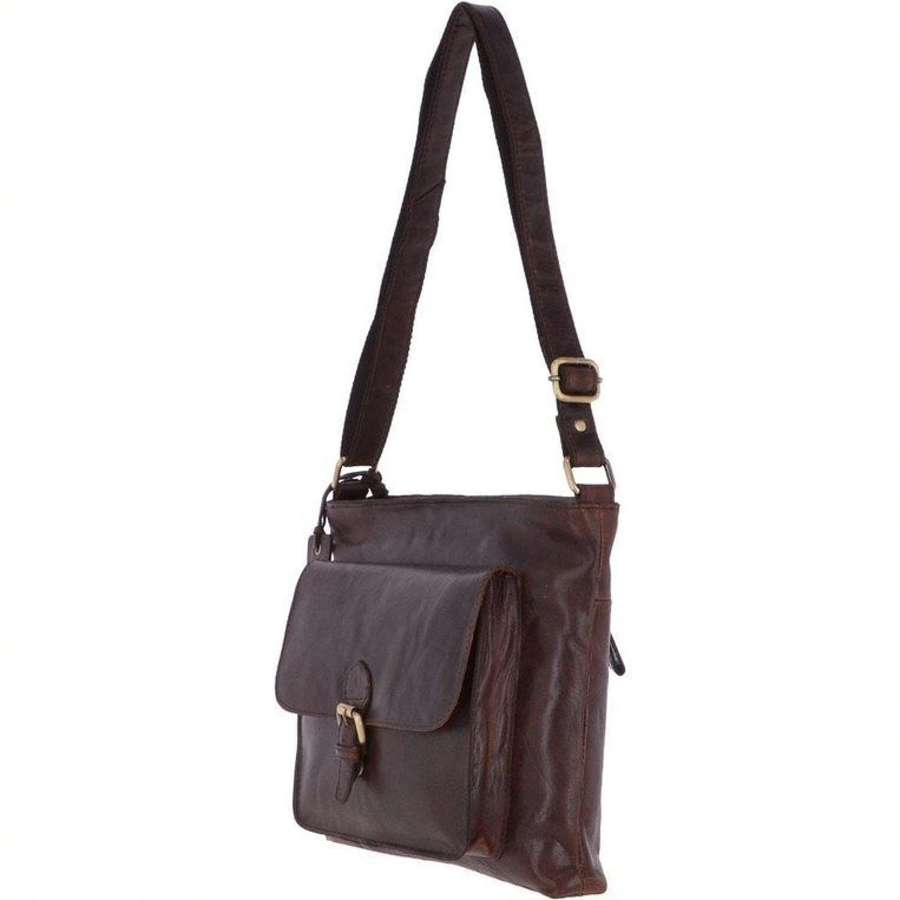 Leather Handbag Brandy - G-23