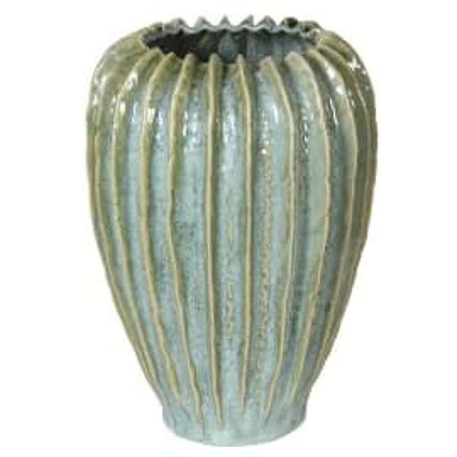 Hand Made Green Ceramic Vase - Ref CYC038