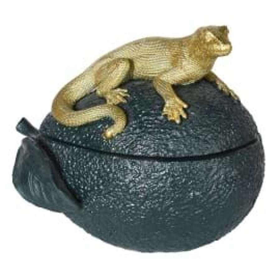 Lizard/Avacado Trinket Box - Ref SIN263