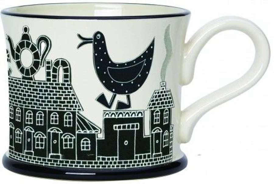 Moorland Pottery - "new" put kettle on duck mug