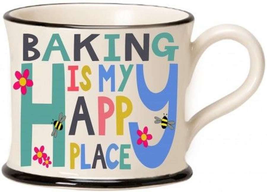 Moorland Pottery - Baking is my happy place mug