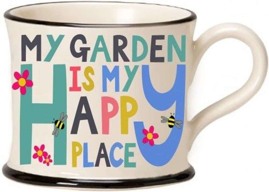 Moorland Pottery - My garden is my happy place mug