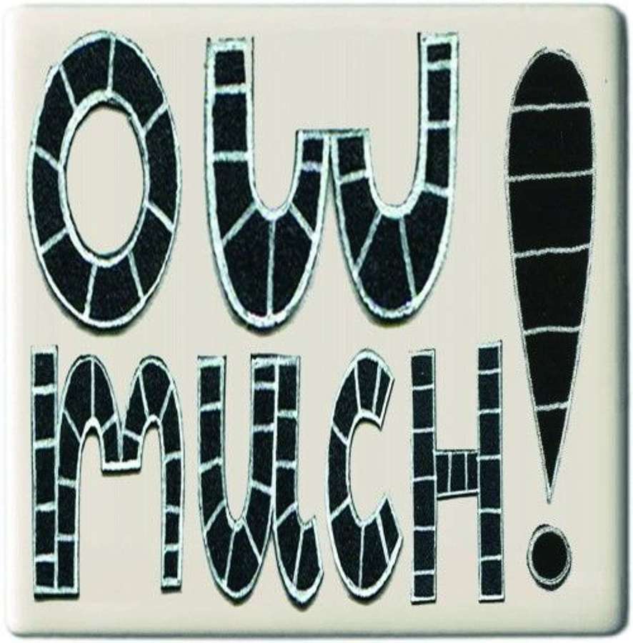Moorland Pottery - Ow Much ! coaster