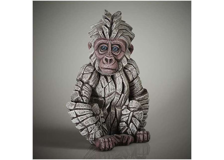 Edge Sculpture - Snowflake baby gorilla