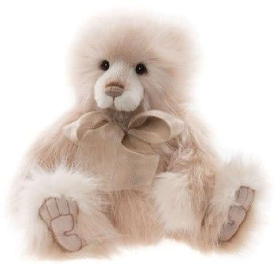 Charlie Bear - Donna - peach plush fur - limited bear